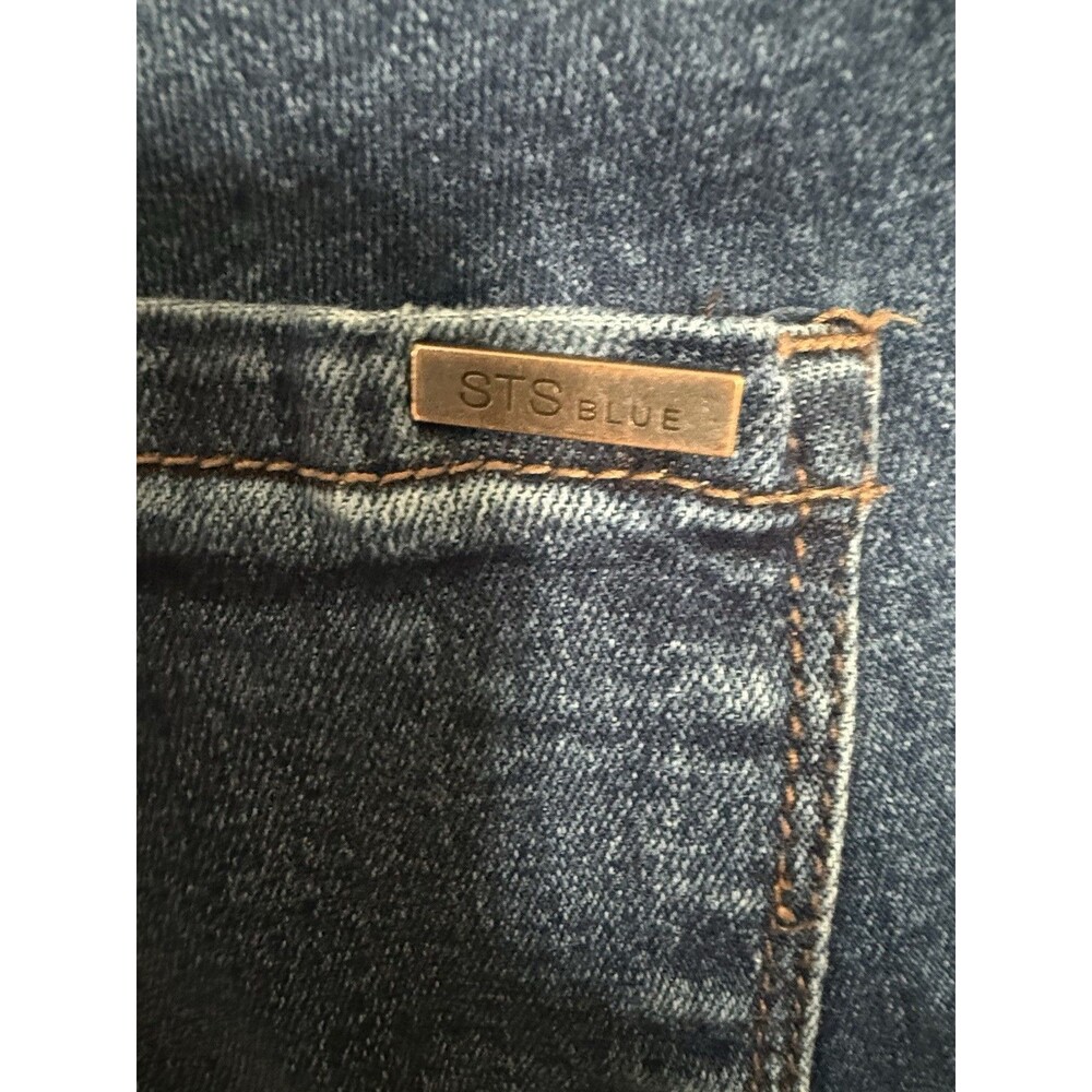 Womens Jeans Ankle Crop 26 Embroidered Floral Distressed - Picture 4 of 7